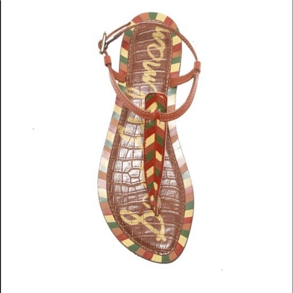 Sam Edelman Shoes - NWOB SAM EDELMAN Gigi Leather Geo Brown Sandals Sam Edelman Shoes - NWOB SAM EDELMAN Gigi Leather Geo Brown Sandals